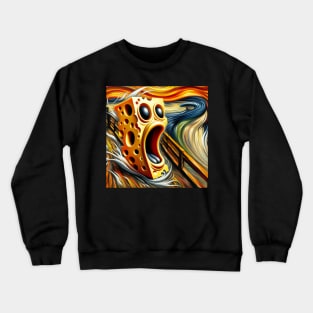 Cheesy Scream: Unique National Cheese Lover Day Crewneck Sweatshirt